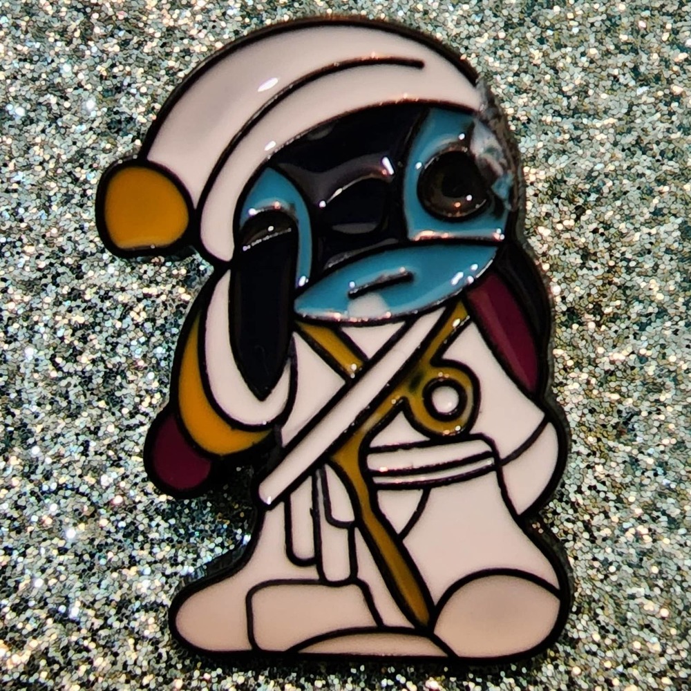 Sleepy Stitch Wearing His Bathrobe & Sleeping Cap Enamel Pin
